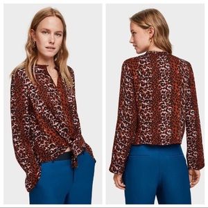 Scotch & Soda animal print blouse